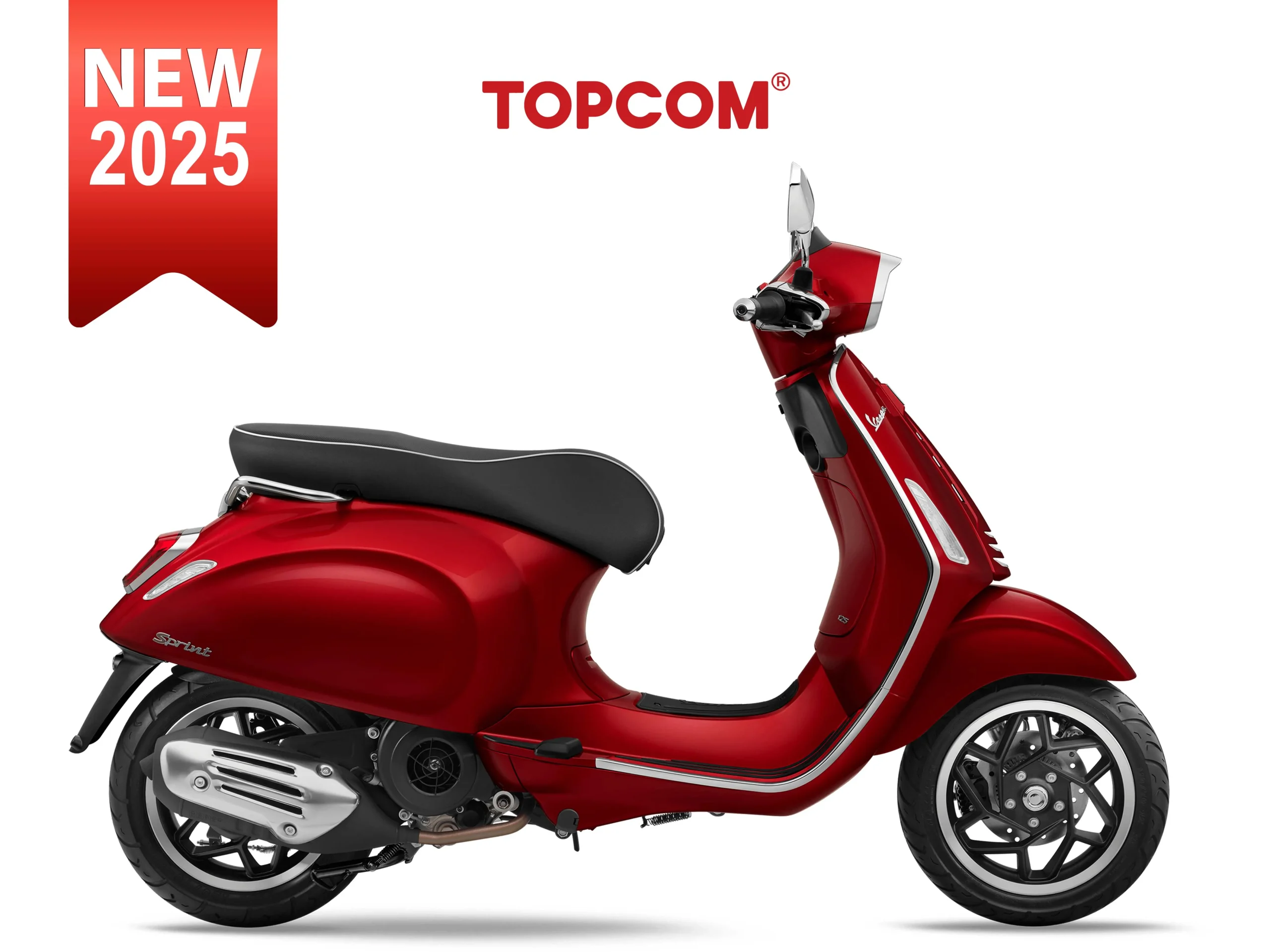 Vespa Sprint 2025 Tiêu Chuẩn 125cc Red Scarlatto